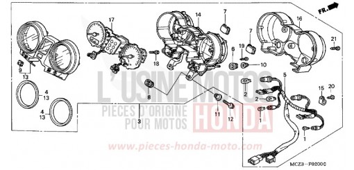COMPTEUR CB900F2 de 2002